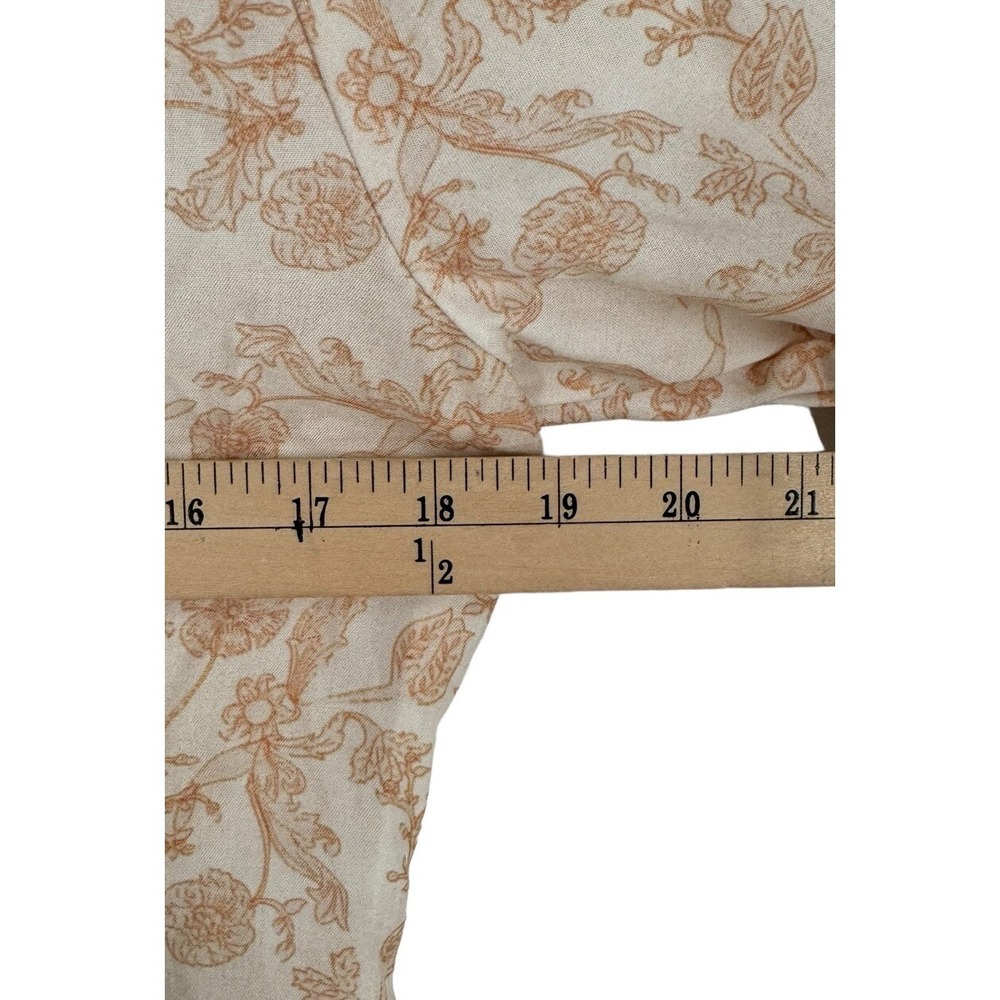 SANCIA The Maryse Beige Floral Midi Dress Size Small - Picture 8 of 8